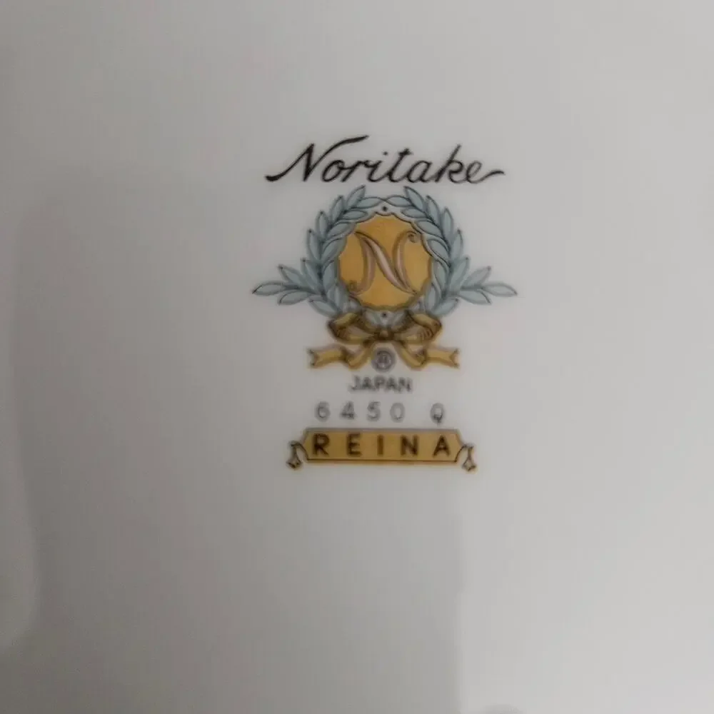Noritake Reina 6450 Salad Plates Set of 4 White Floral Japan China